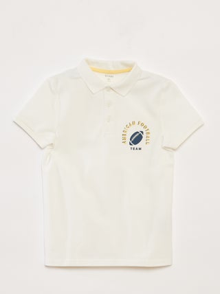 Polo em malha piqué estilo desportivo
