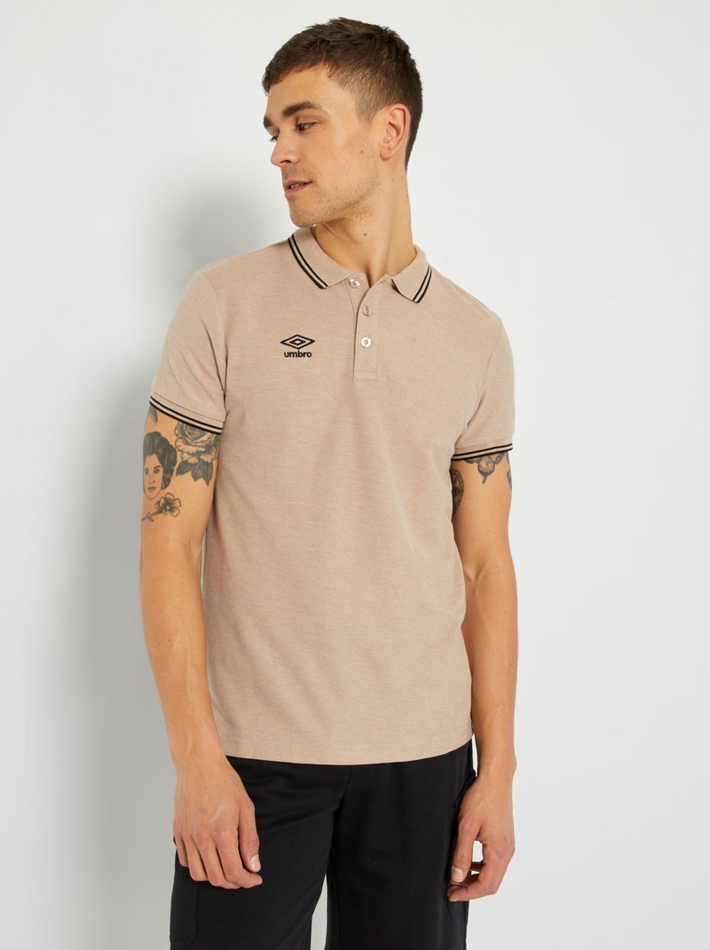 Polo em malha piqué 'Umbro' LARANJA - Kiabi