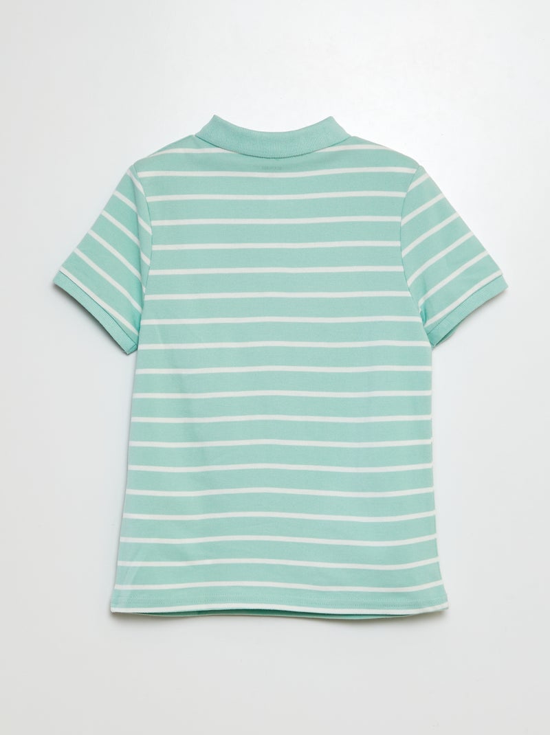 Polo em malha piqué VERDE - Kiabi
