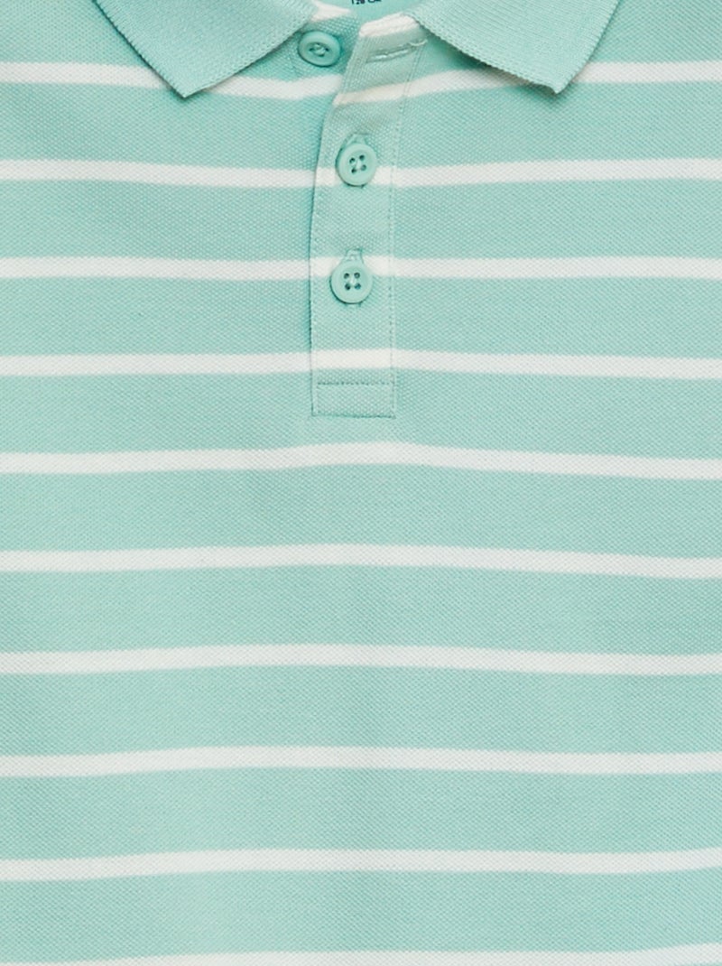 Polo em malha piqué VERDE - Kiabi