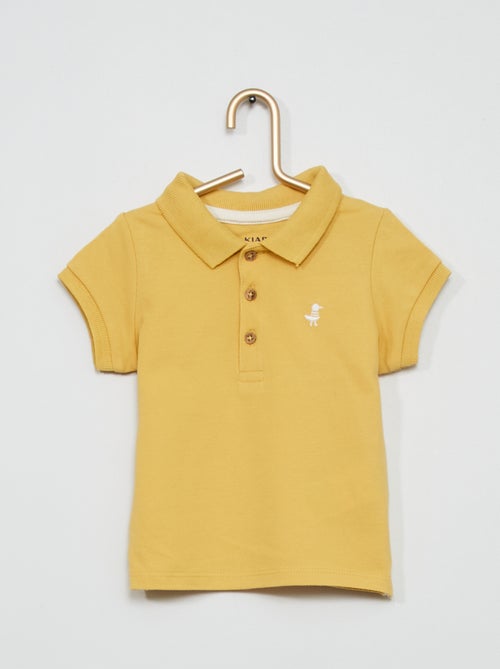 Polo em piqué de algodão - Kiabi
