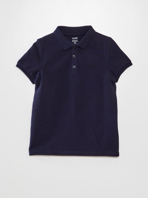 Polo em piqué de algodão - Kiabi