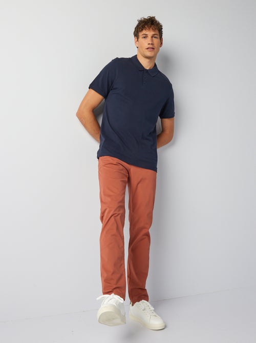 Polo em piqué de algodão - Kiabi