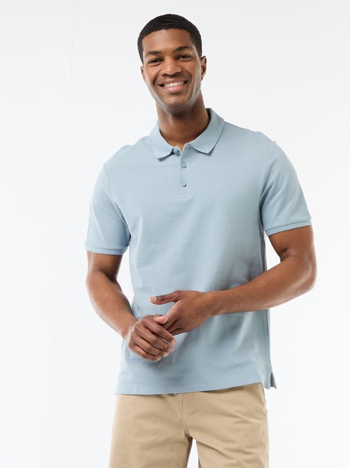 Polo em piqué de algodão - Kiabi