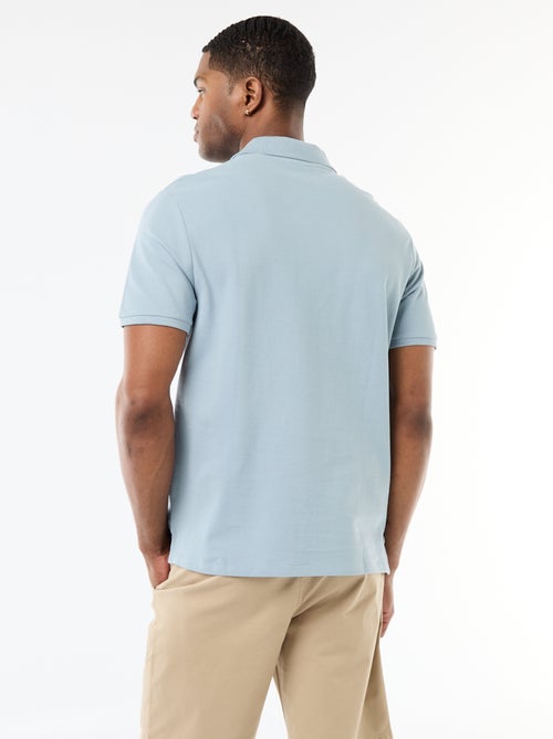 Polo em piqué de algodão - Kiabi