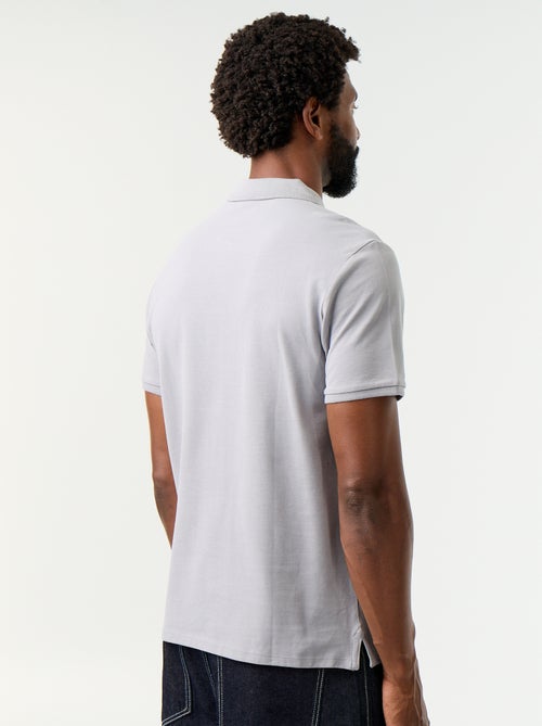 Polo em piqué de algodão - Kiabi