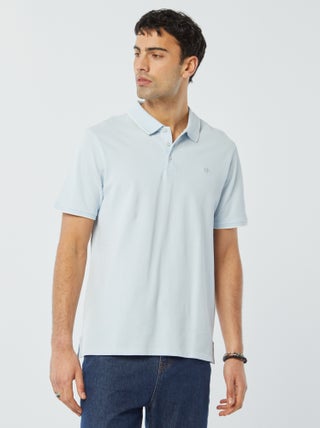 Polo em piqué de algodão