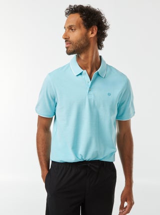 Polo em piqué de algodão