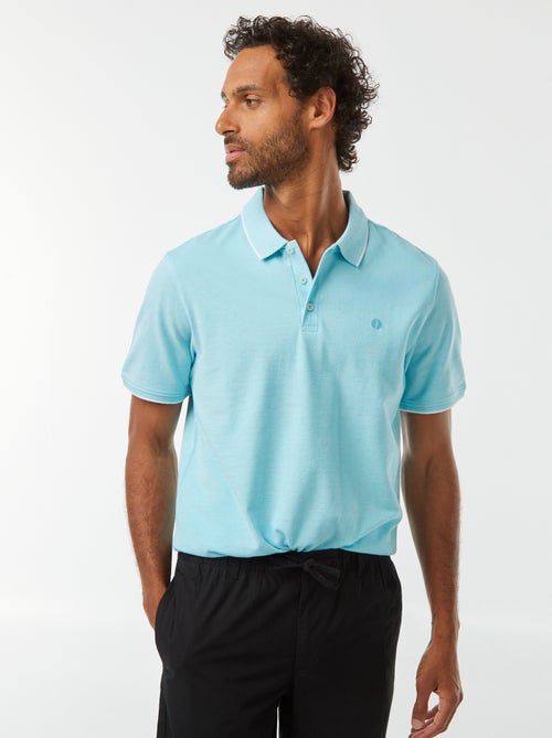 Polo em piqué de algodão - Kiabi