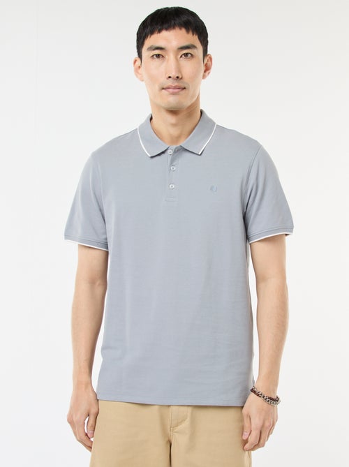 Polo em piqué de algodão - Kiabi