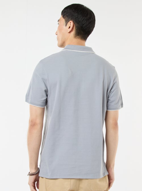 Polo em piqué de algodão - Kiabi