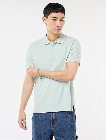 Polo em piqué de algodão