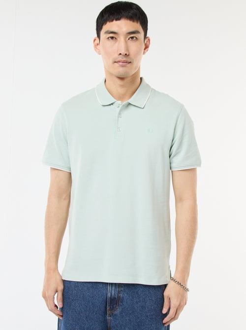 Polo em piqué de algodão - Kiabi