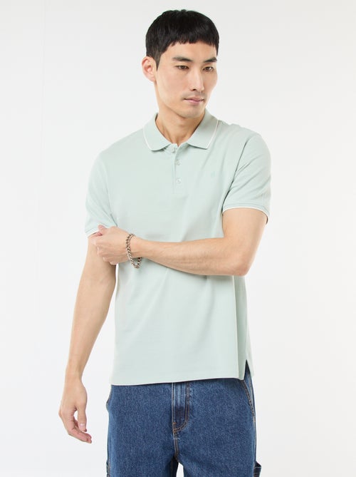 Polo em piqué de algodão - Kiabi