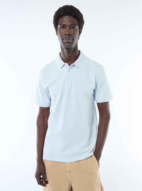 Polo em piqué de algodão - Kiabi