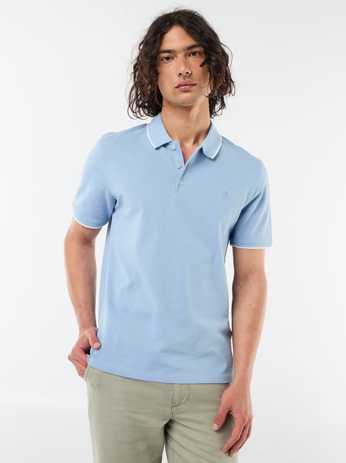 Polo em piqué de algodão - Kiabi