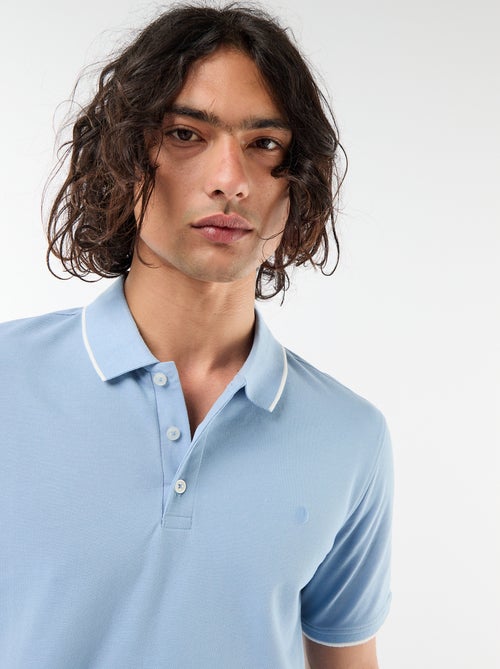 Polo em piqué de algodão - Kiabi