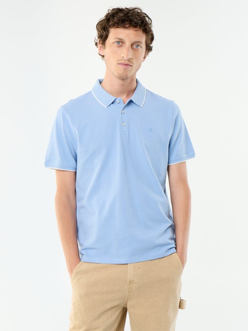 Polo em piqué de algodão - Kiabi