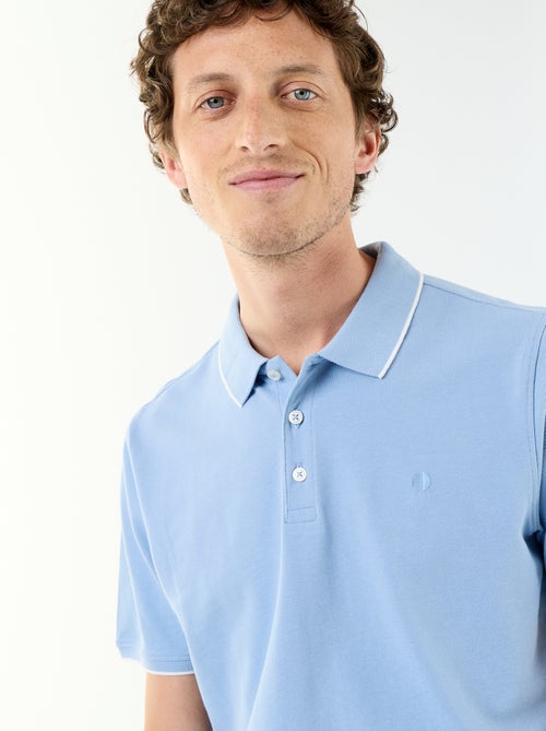 Polo em piqué de algodão - Kiabi