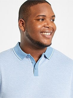 Polo em piqué de algodão - Kiabi