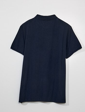 Polo em piqué de algodão