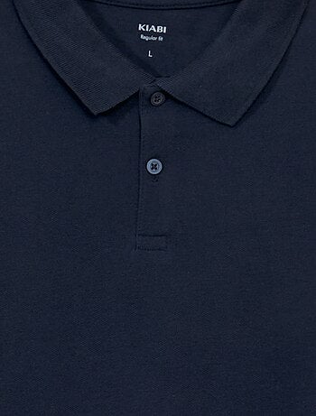 Polo em piqué de algodão