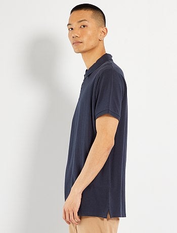 Polo em piqué de algodão
