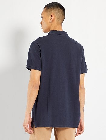 Polo em piqué de algodão