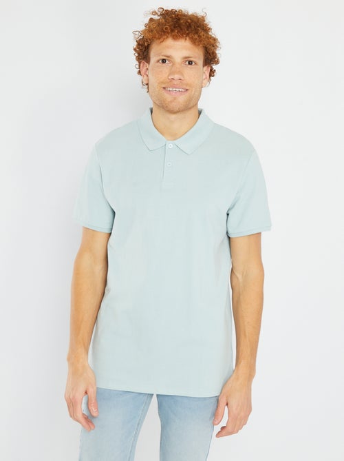 Polo em piqué de algodão - Kiabi