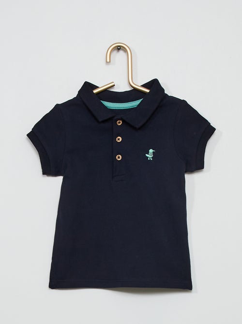 Polo em piqué de algodão - Kiabi