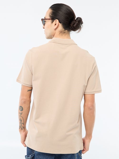 Polo em piqué de algodão - Kiabi