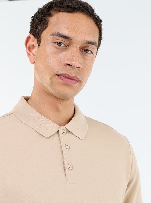 Polo em piqué de algodão - Kiabi