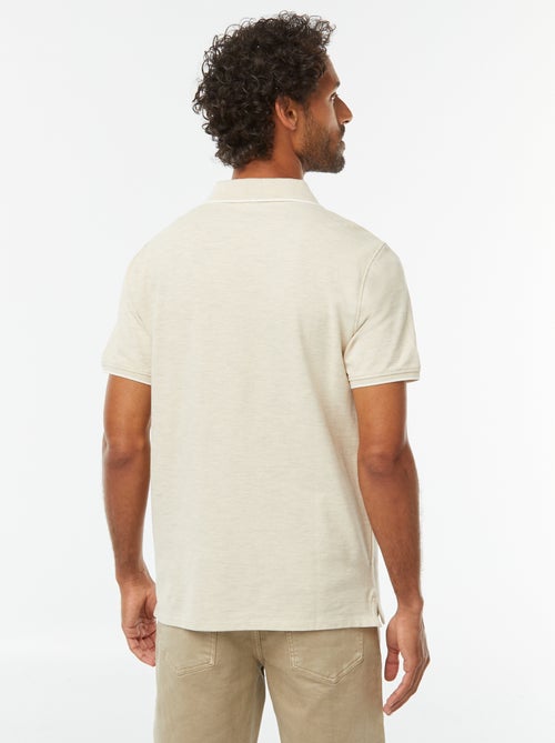 Polo em piqué de algodão - Kiabi