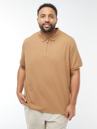 Polo em piqué de algodão