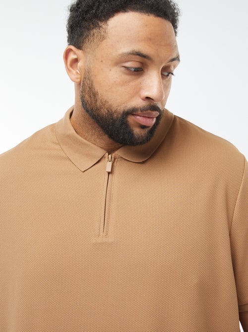 Polo em piqué de algodão - Kiabi