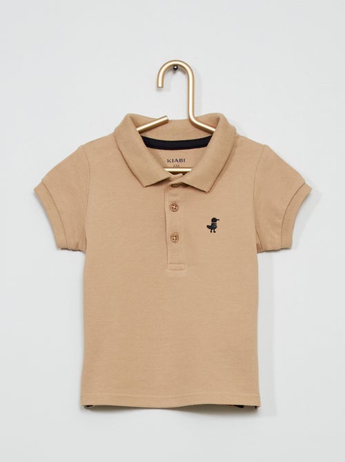 Polo em piqué de algodão - Kiabi
