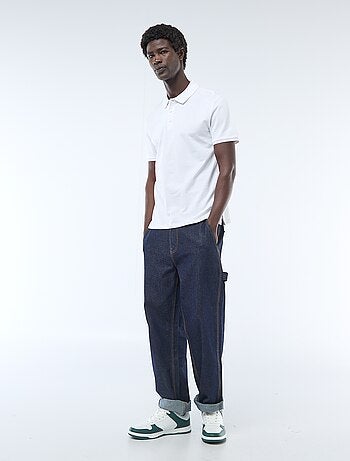 Polo em piqué de algodão