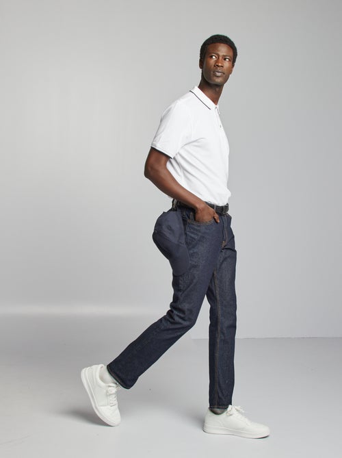 Polo em piqué de algodão - Kiabi