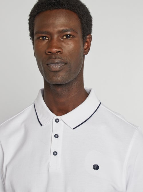 Polo em piqué de algodão - Kiabi