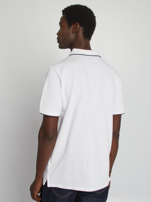Polo em piqué de algodão - Kiabi