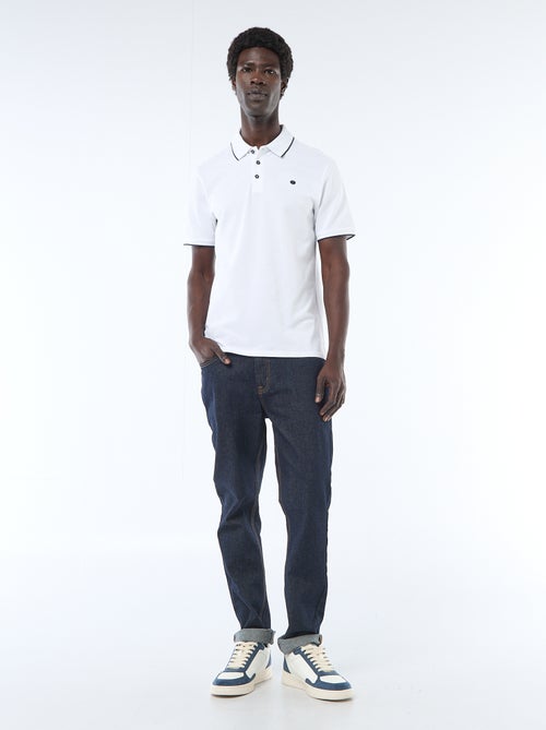 Polo em piqué de algodão - Kiabi
