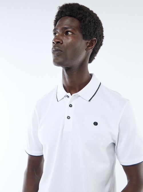 Polo em piqué de algodão - Kiabi