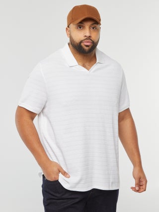 Polo em piqué de algodão