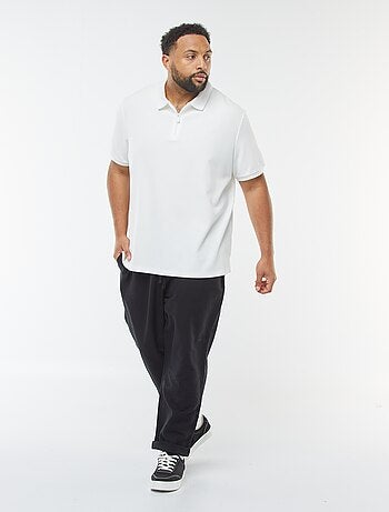 Polo em piqué de algodão