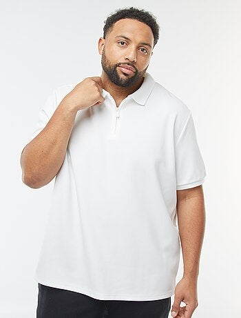 Polo em piqué de algodão