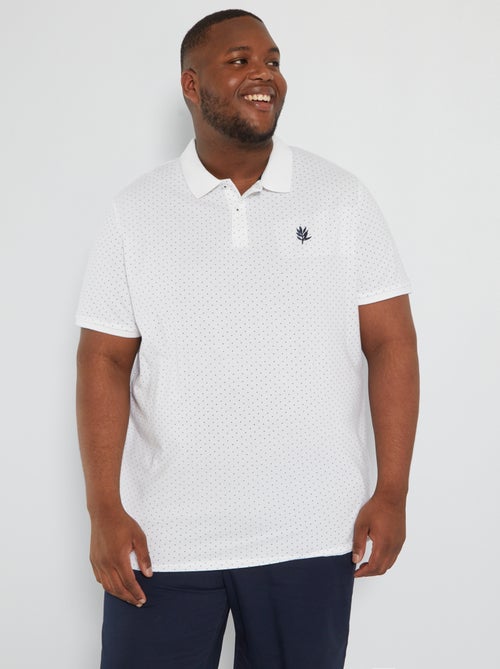 Polo em piqué de algodão - Kiabi