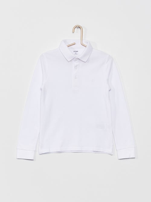 Polo em piqué de algodão - Kiabi