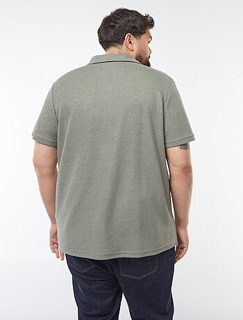 Polo em piqué de algodão