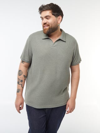 Polo em piqué de algodão