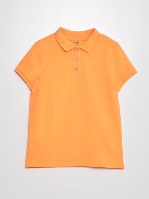 Polo em piqué de algodão - Kiabi